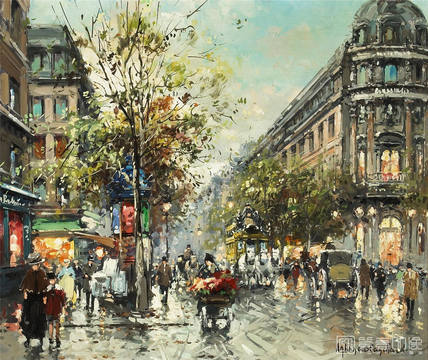 油画-安托万·布兰乍得 Antoine Blanchard作品-095